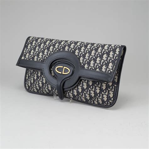 dior clucth|christian Dior foldable clutch.